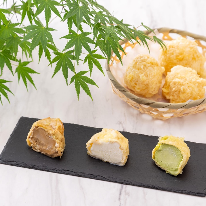 油揚げで簡単!シューアイス天ぷら